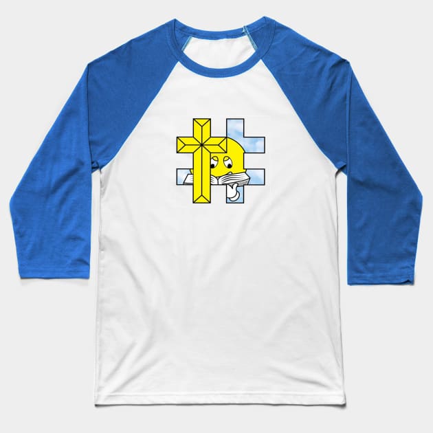 Prayer Emoji Baseball T-Shirt by Skrolla Life